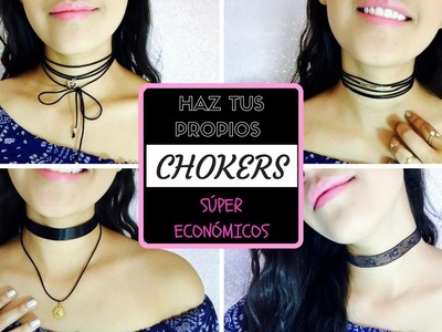 ¡HAZ TUS PROPIOS CHOKERS! (collar) económicos y a la moda