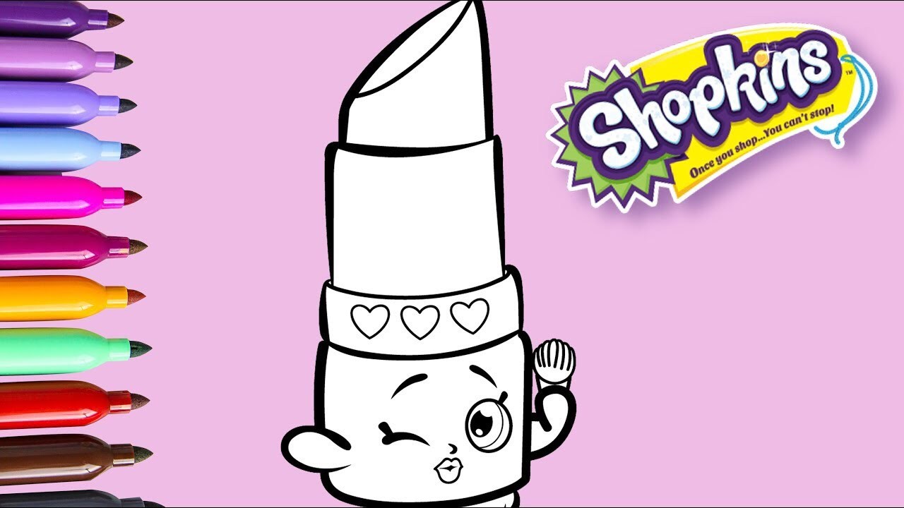 Coloreando Shopkins Con BRILLOS Dibujos Para Colorear Aprende Los