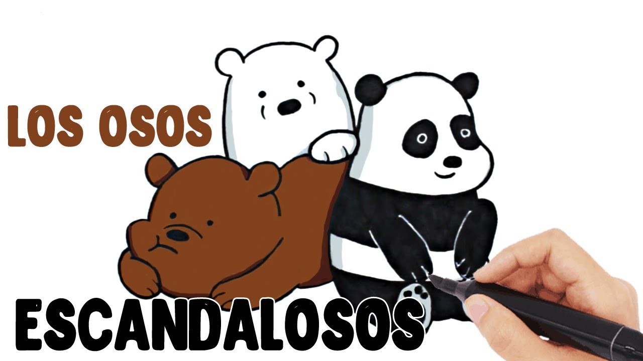 Como Dibujar Y Colorear Los Osos Escandalosos Panda Polar Y Pardo