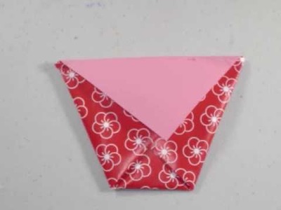 Como hacer  un vaso de papel usando tecnicas de origami