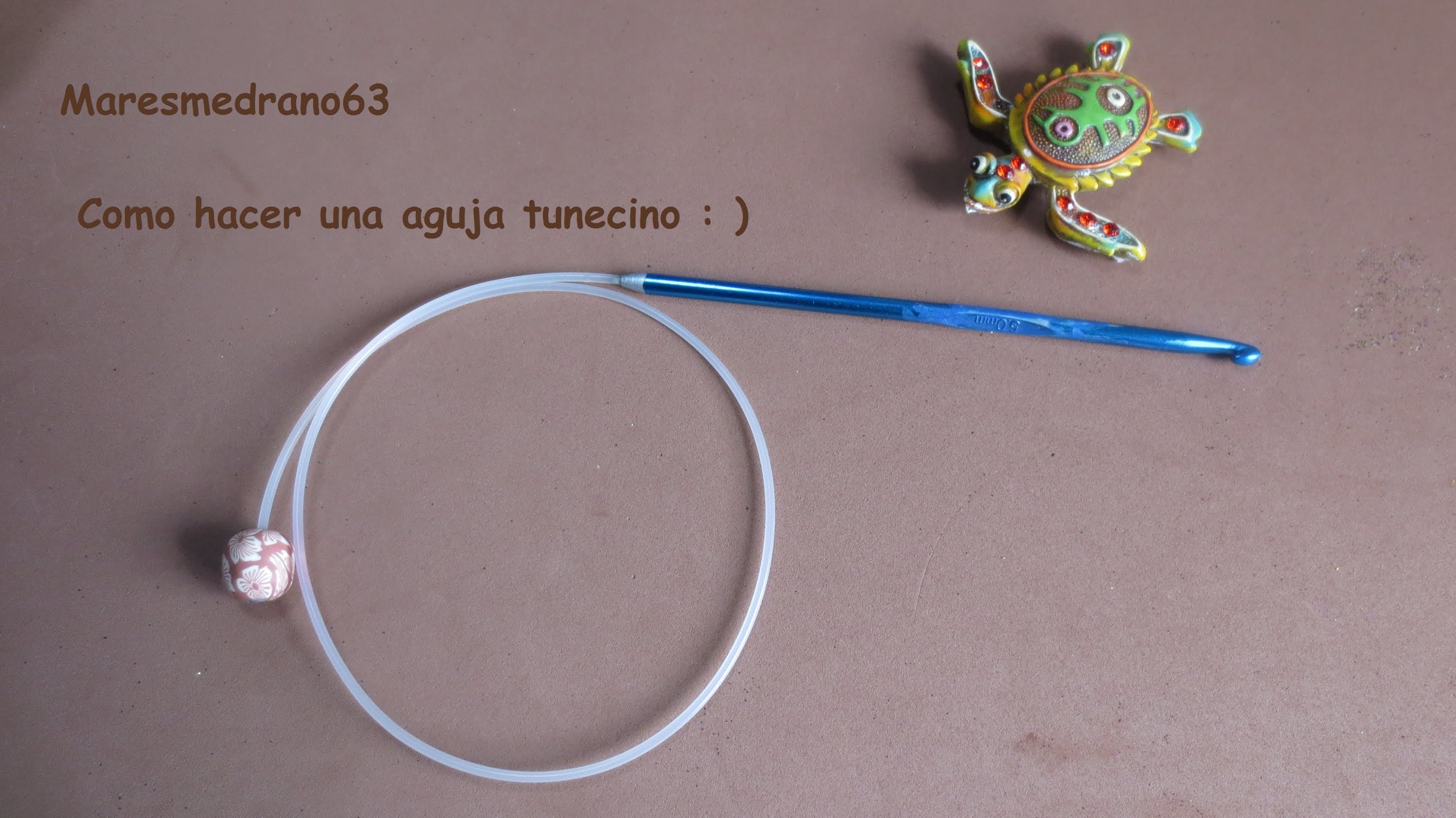 Como hacer una aguja tunecina para crochet