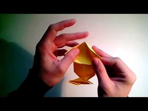 Como hacer una caja caramelo de papel sin pegamento   [Origami - Papiroflexia]