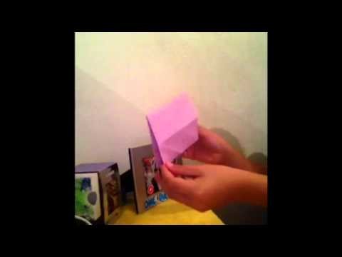 Como hacer una Carta.Sobre de corazon origami