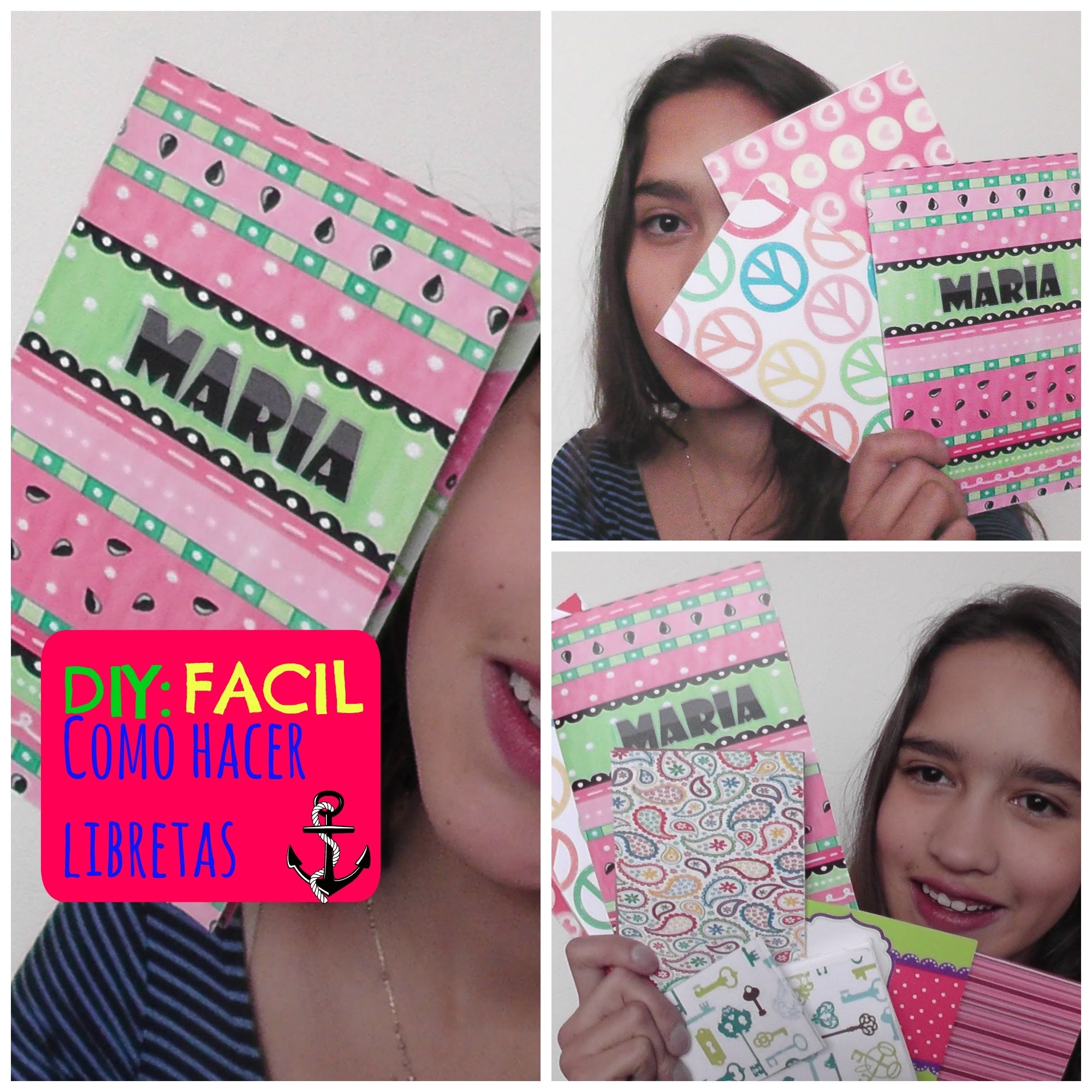 DIY: Como hacer libretas FACIL - Maribla♡