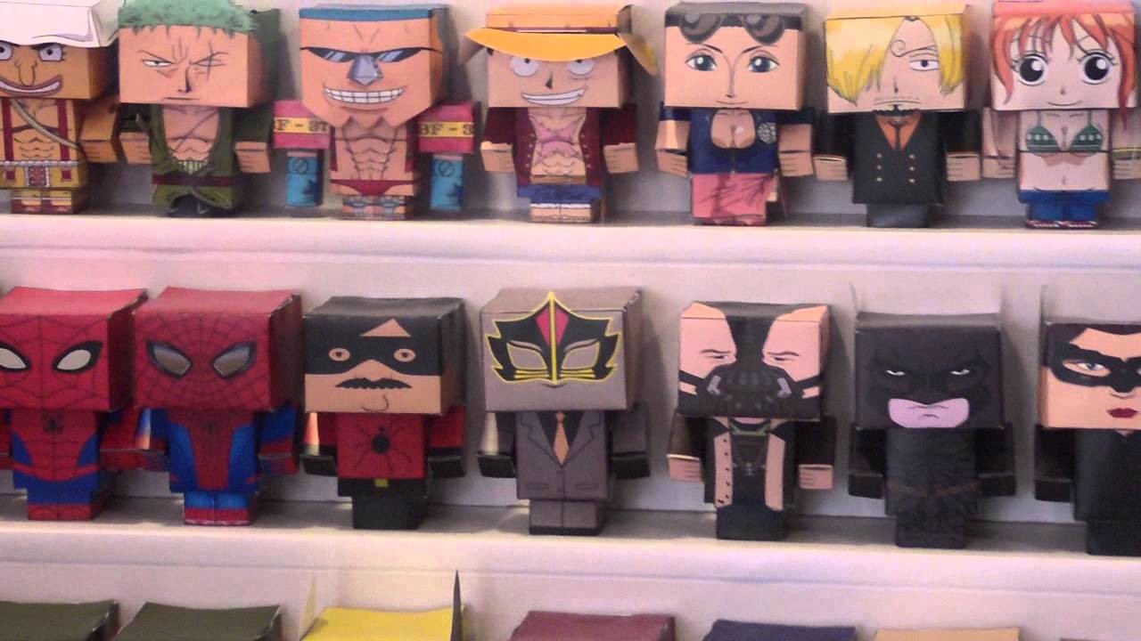 Exposición Papercraft personajes famosos - Murcia se remanga 2012