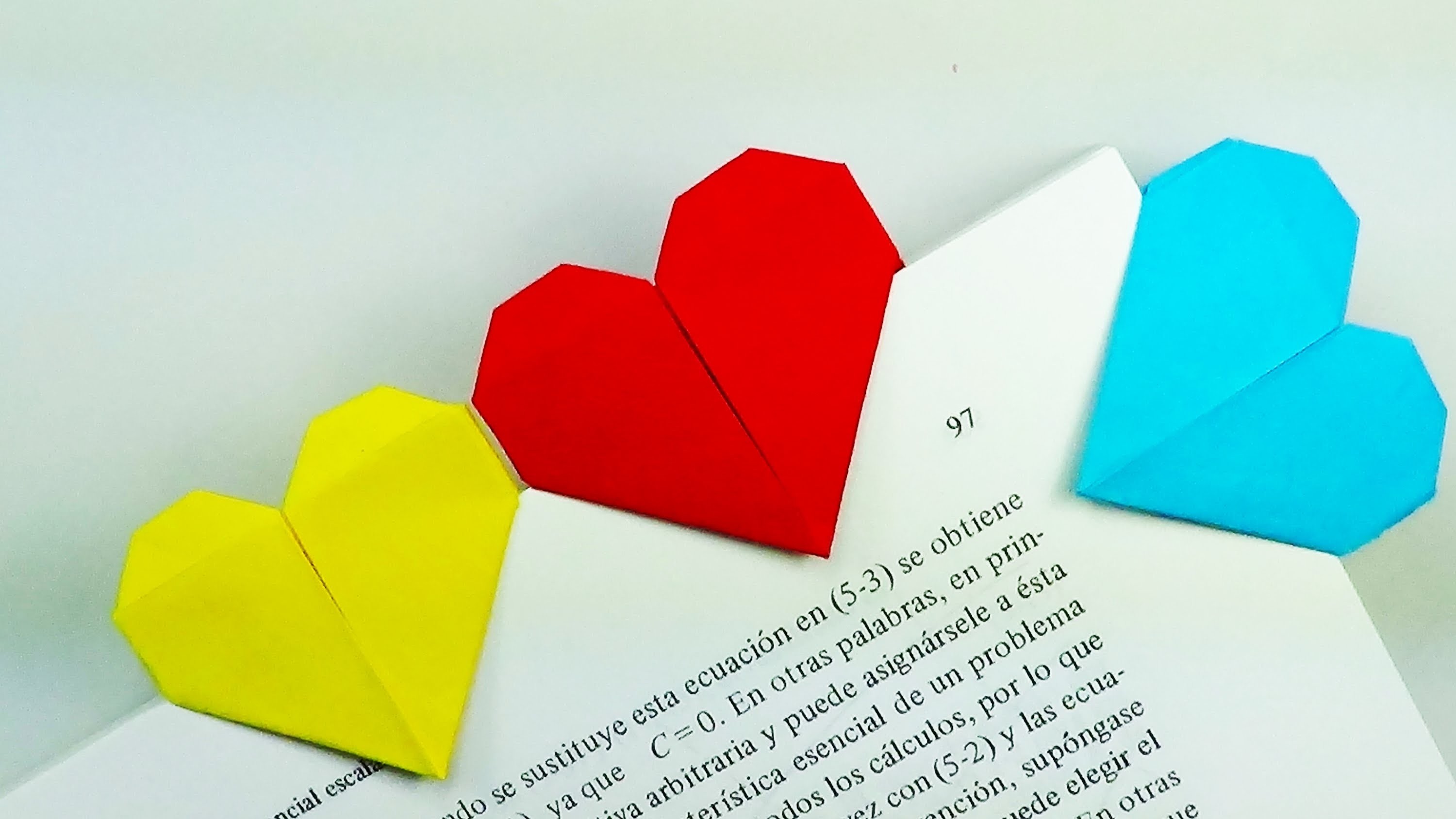 Marcapáginas Corazón - Origami!