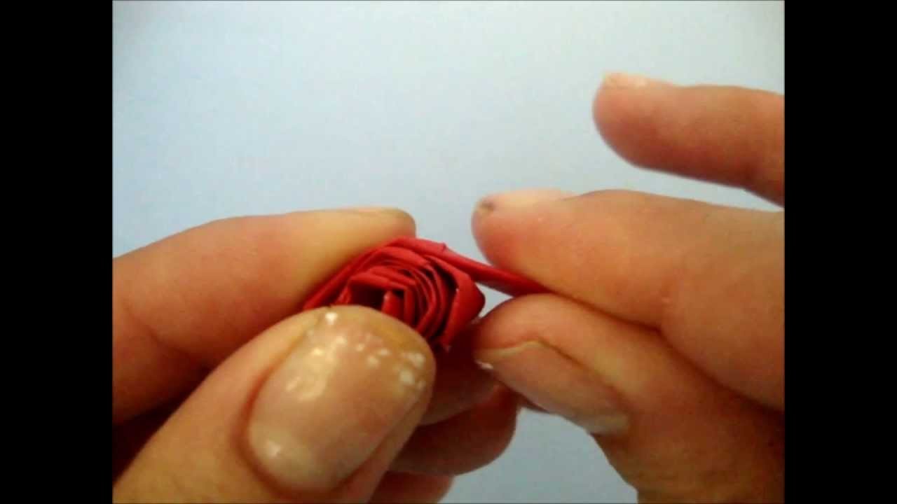 Quilling rose [rosa de origami]