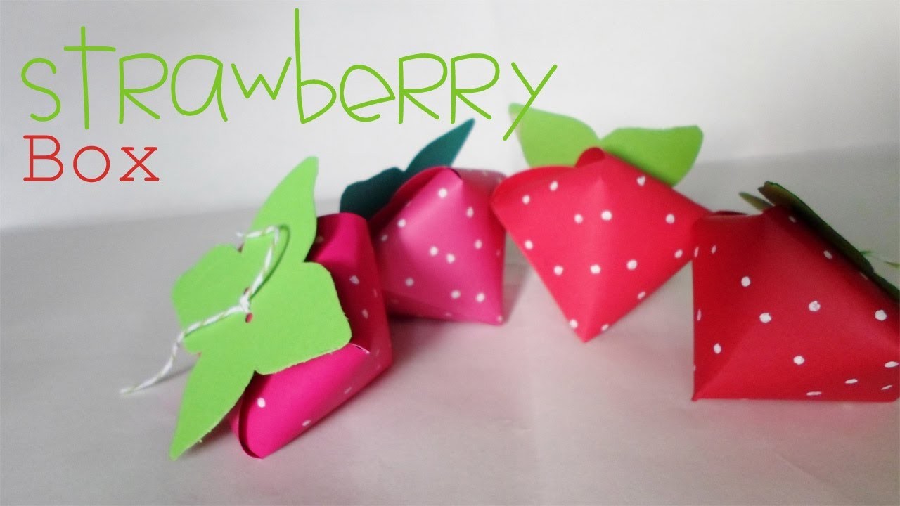 Strawberry box || Paper Crafting || (San Valentin)