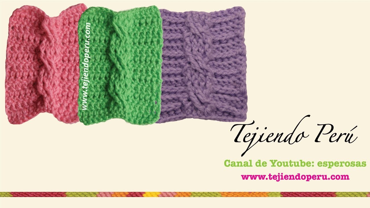 Trenzas u ochos tejidas en crochet