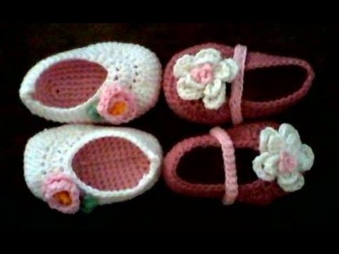 Tutorial para hacer  patrones de zapatos de crochet