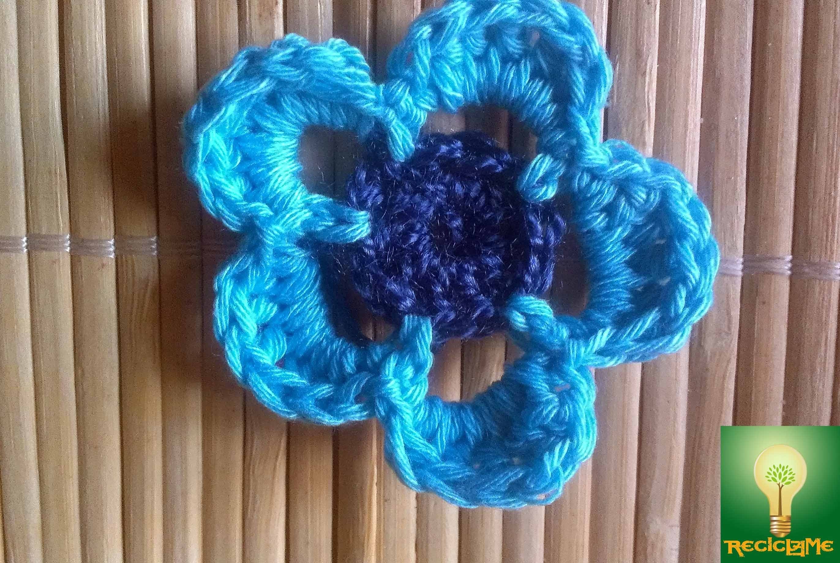1º taller de las técnicas de la abuela "flor de crochet FACILÍSIMA" ♥