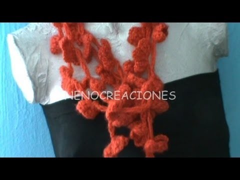Bufanda Corazones #ganchillo, Hearts Scarf tissue #crochet