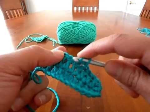 Crochet: Como hacer aumentos y disminuciones a crochet. Video 2