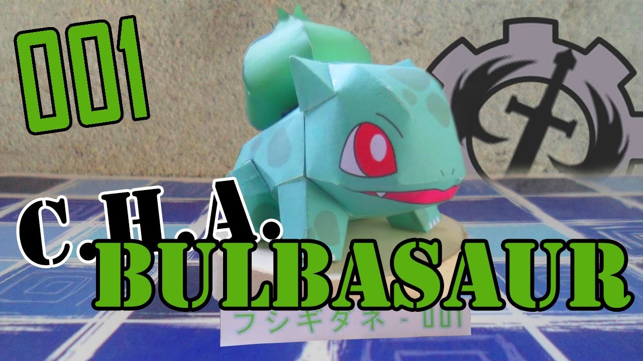 Como hacer a.     Bulbasaur papercraft