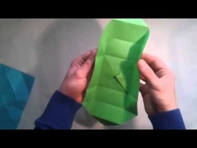 Como hacer una caja de papel origami box   [Origami - Papiroflexia]
