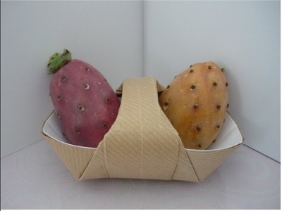 Como hacer una canasta con origami