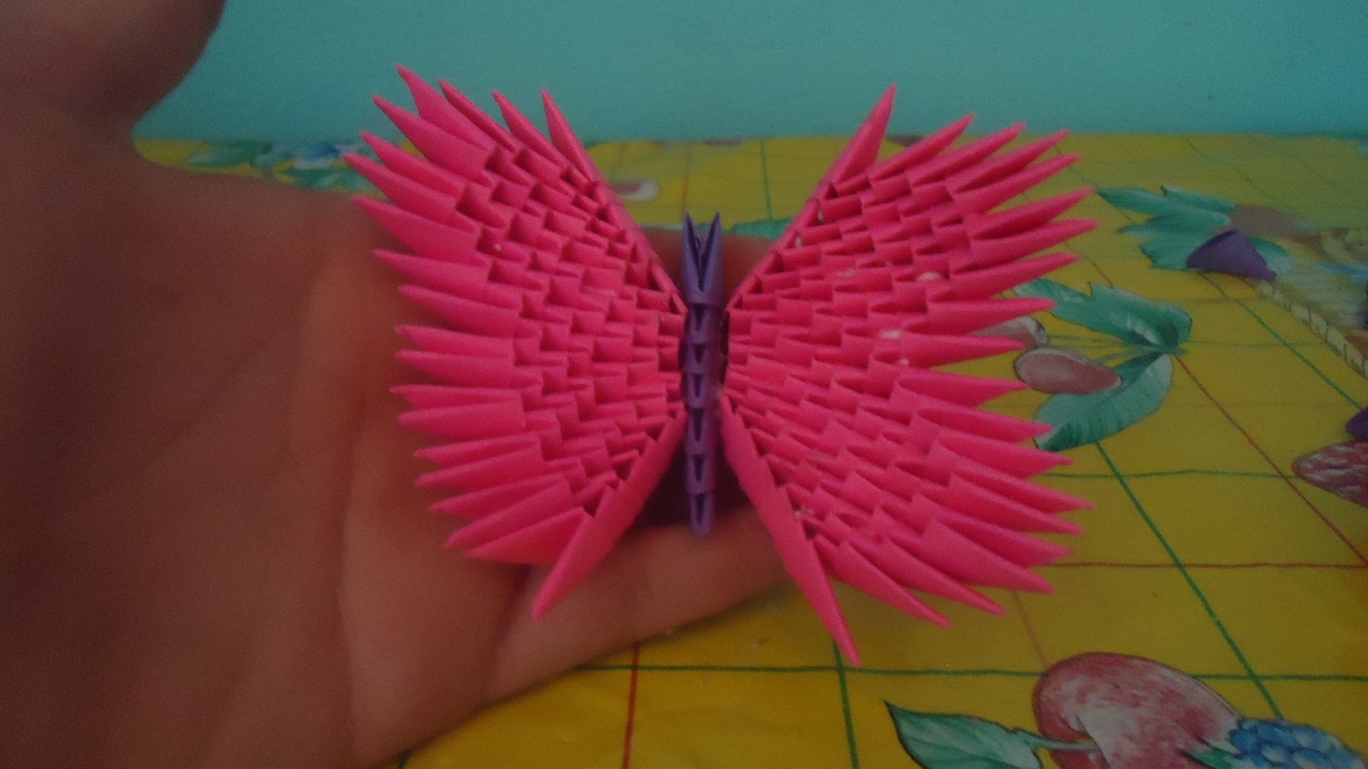 Como hacer una mariposa de origami 3d