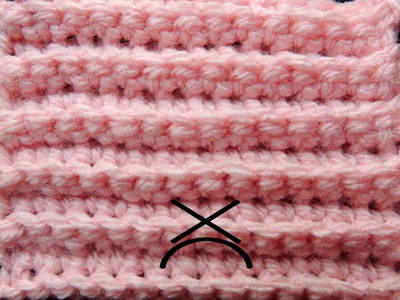 Curso Básico de Crochet : Punto Bajo tomando la Hebra Posterior