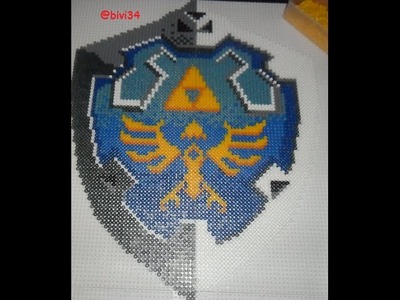 Escudo Link Hama Beads Midi