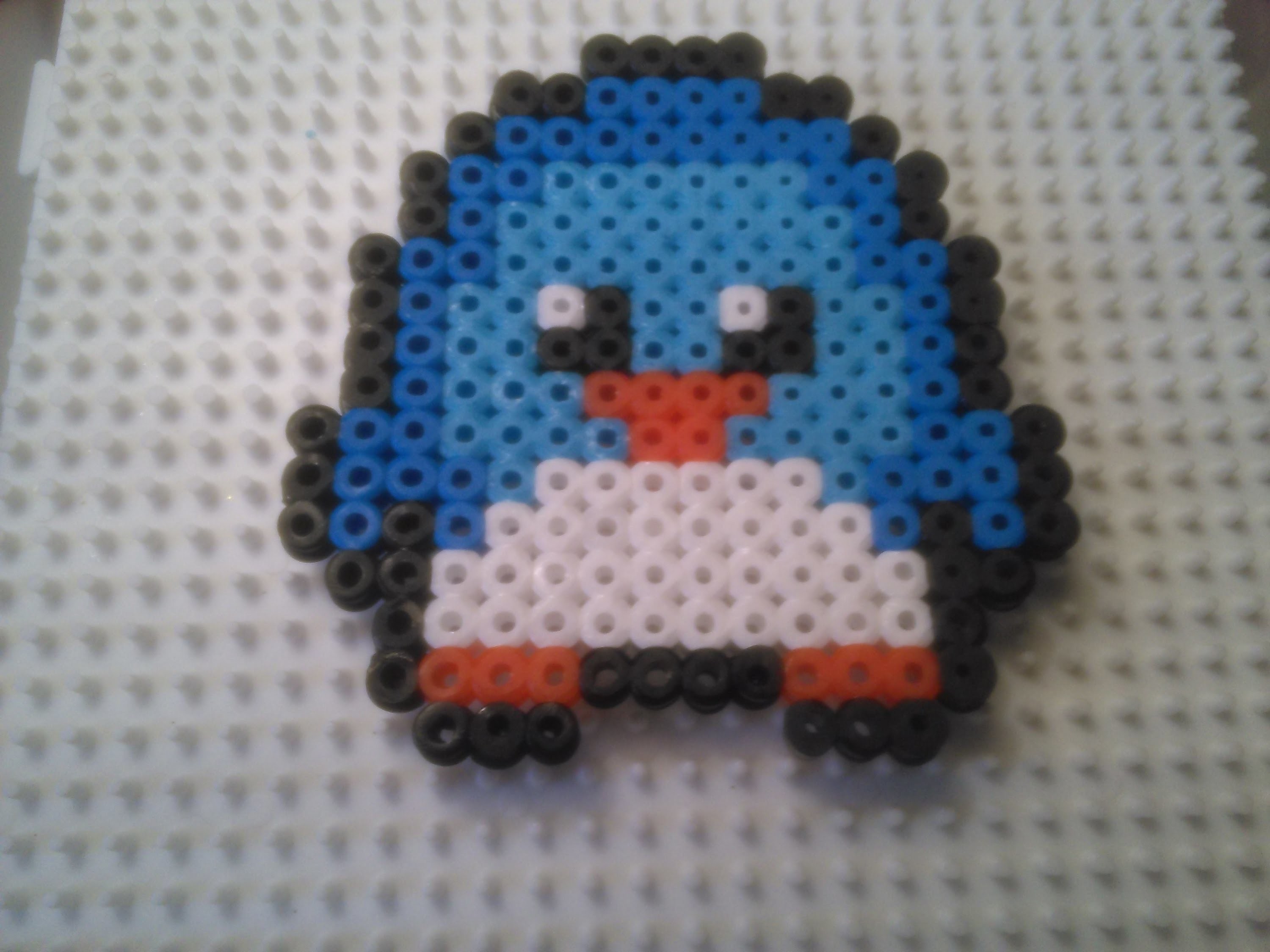 Pingüino de Estilo Kawaii de Hama Beads