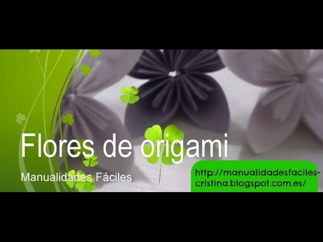 Como hacer una flor de origami.
