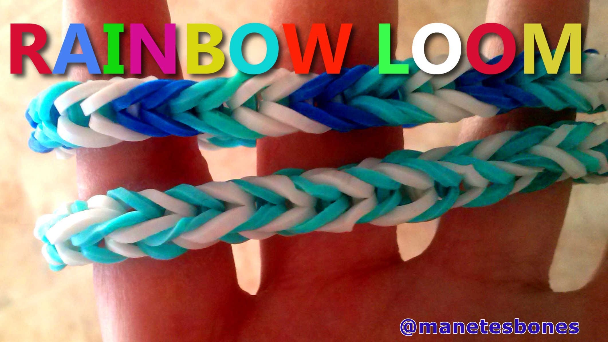 Cómo hacer una pulsera rainbow loom sin telar | Tutorial DIY