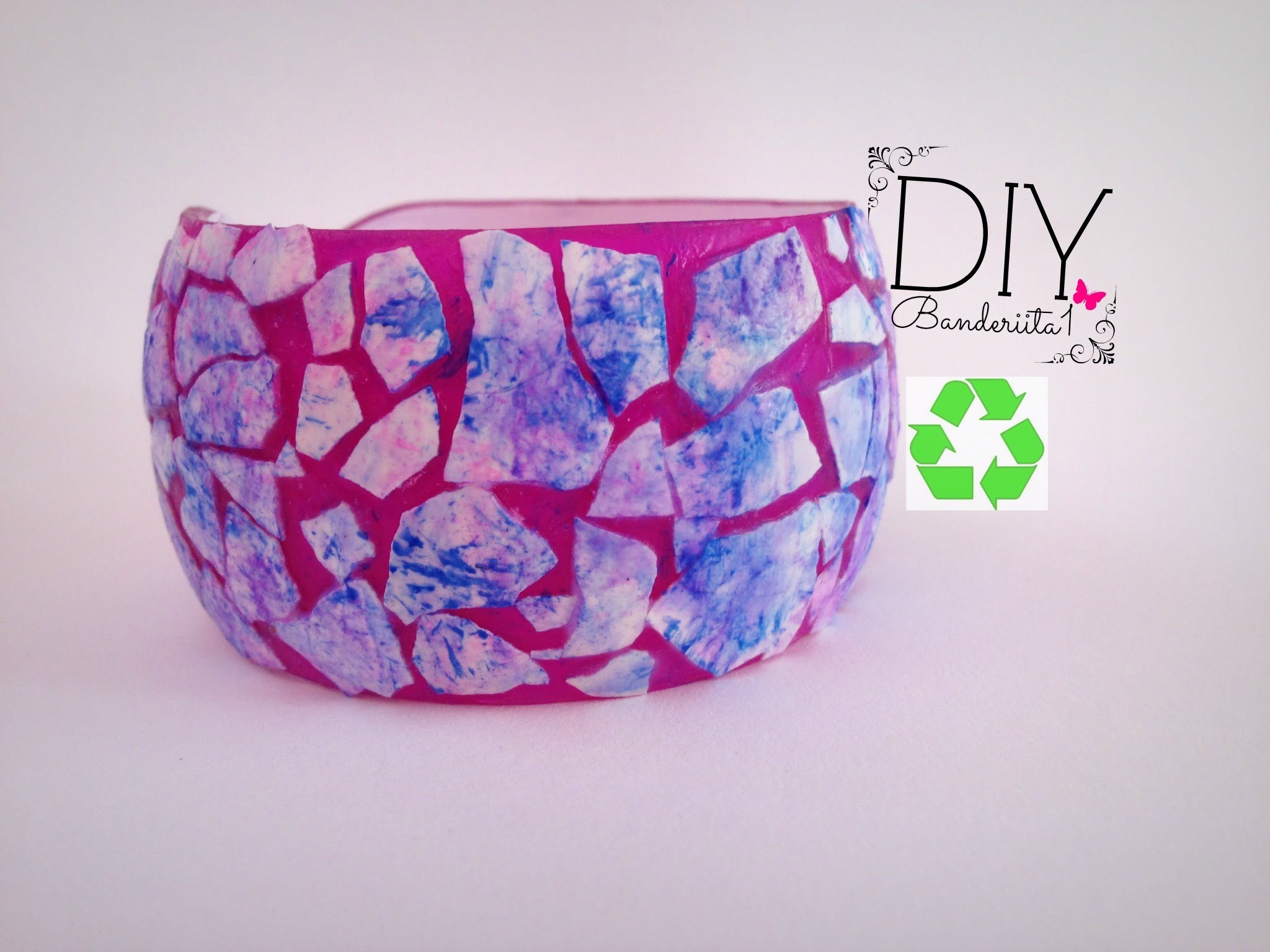 DIY Pulsera Reciclada. Recycled Bracelet Tutorial