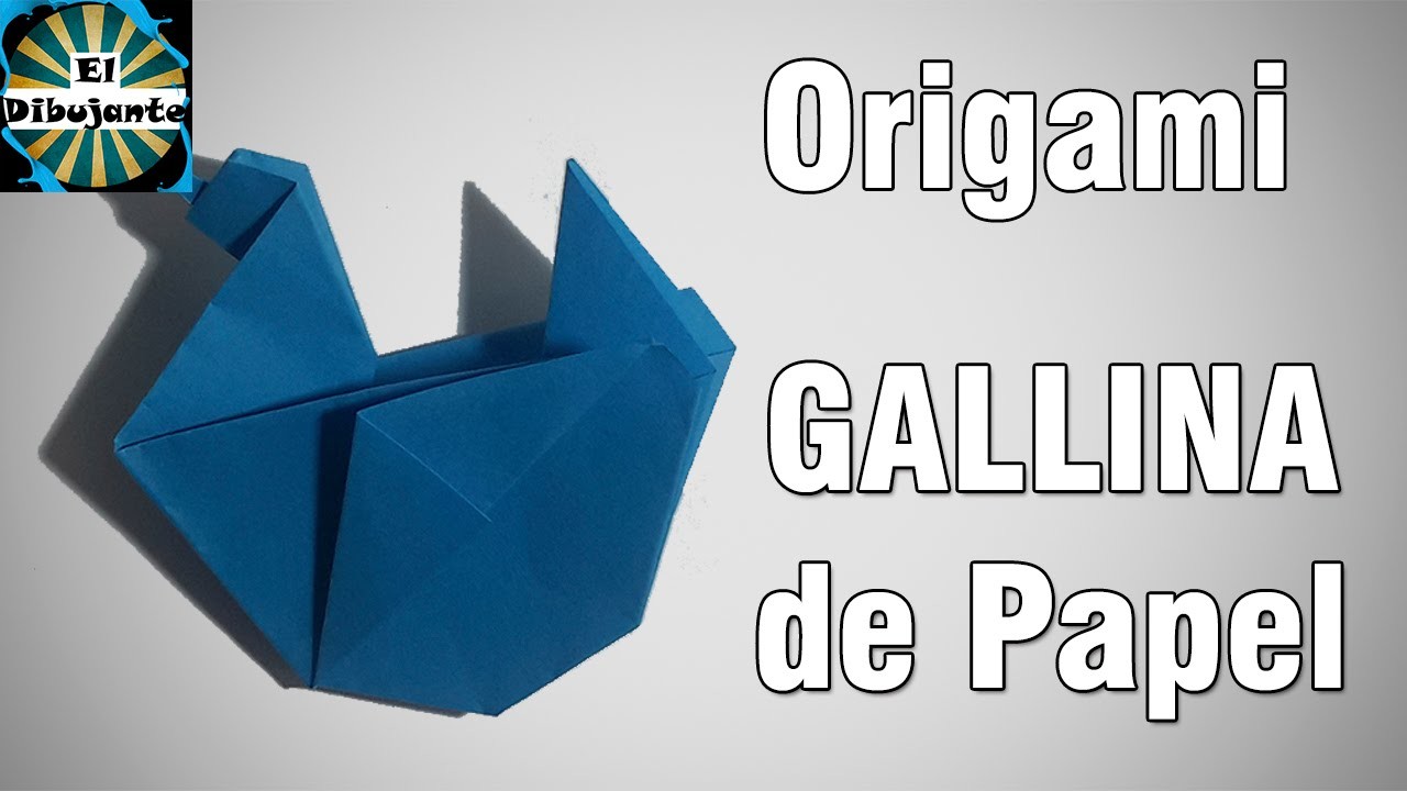 Origami | Como hacer una Gallina de papel [El Dibujante]