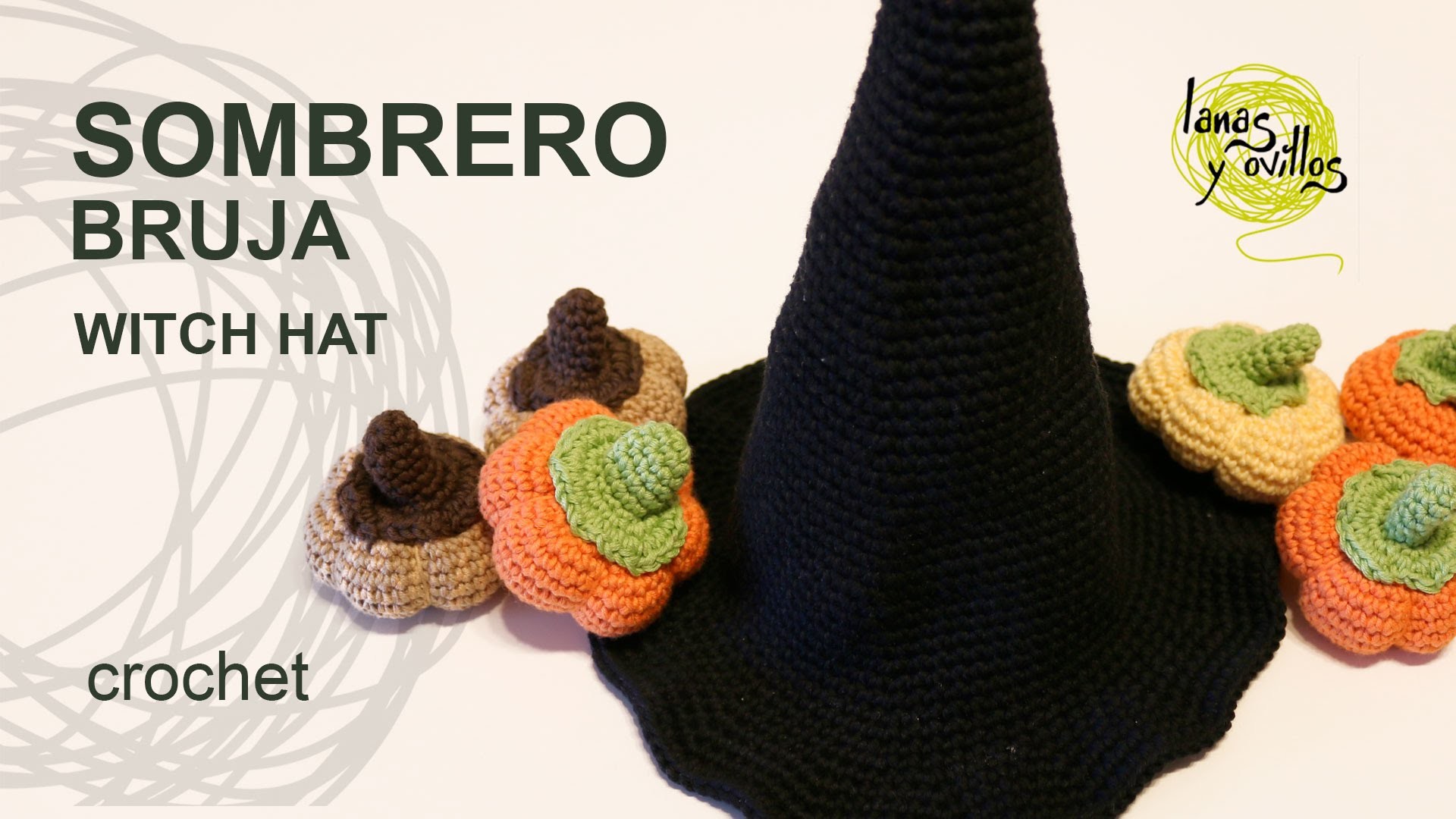 Tutorial Sombrero Bruja Crocheto o Ganchillo  Halloween