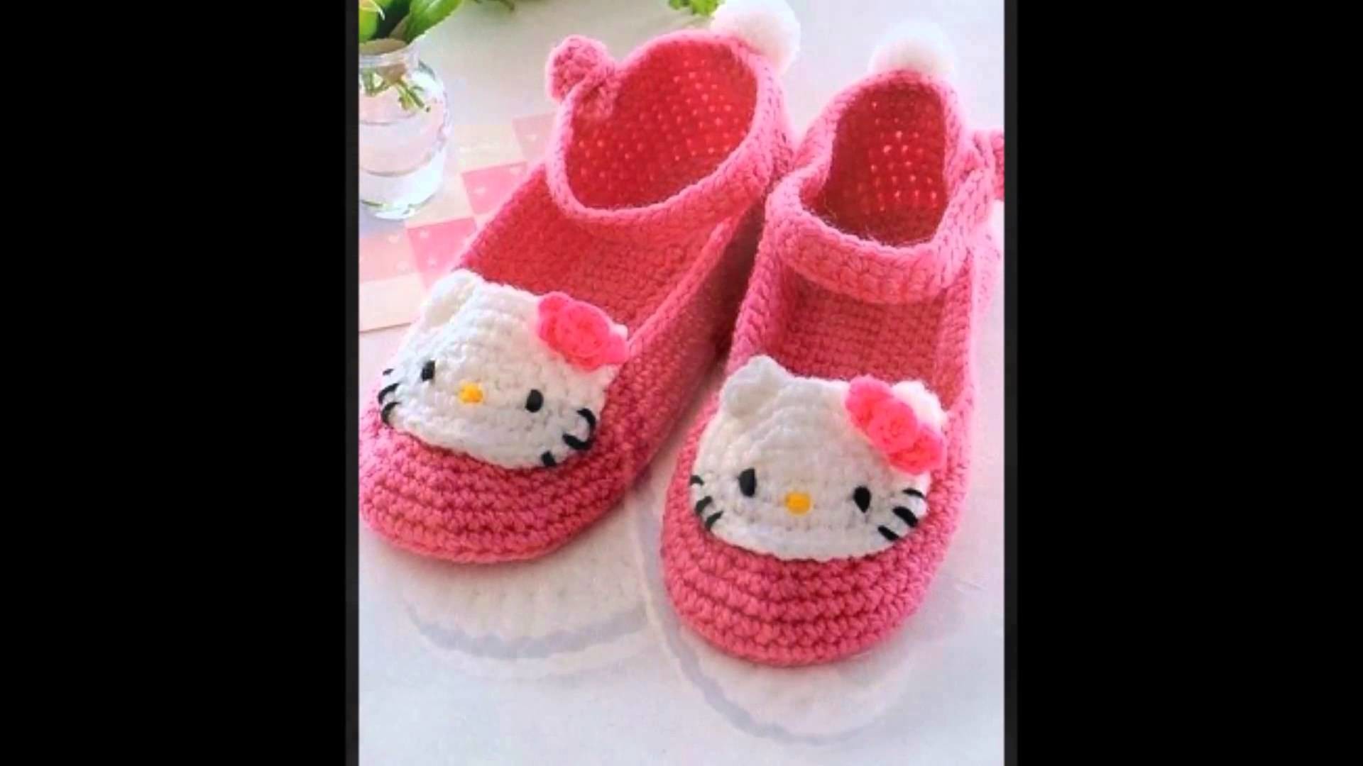 Zapatillas a crochet para niñas