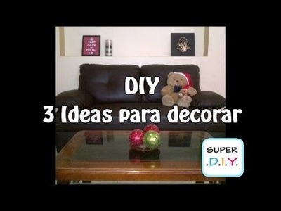 3 Ideas para decorar en navidad fáciles, económicas y rápidas. DIY