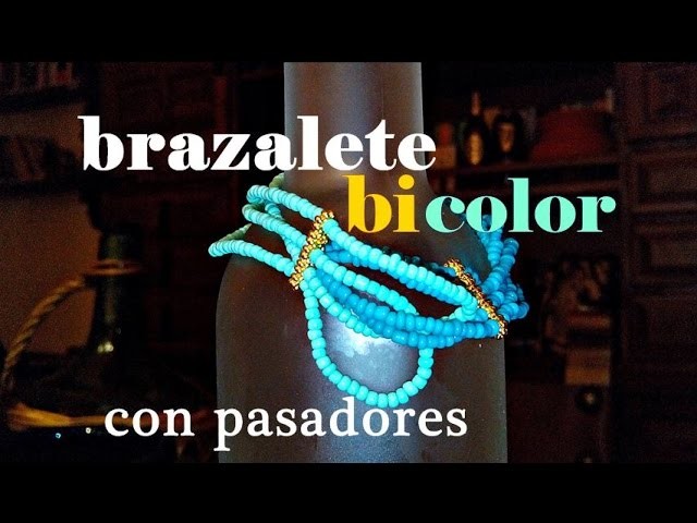 ❤ Brazalete DIY Bicolor con pasadores ❀ | Tutorial Bisutería DIY