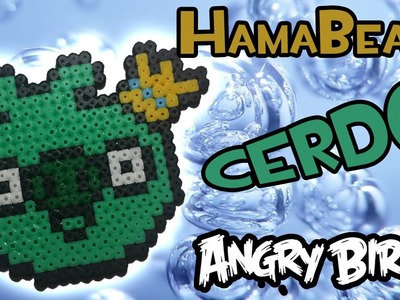 COMO HACER EL CERDO DE ANGRY BIRD | Hama Beads - Perler Bead