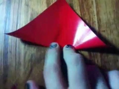 Como hacer una flor basica de origami con 4 o 6 petalos- Facil y rapido :) Origami♥