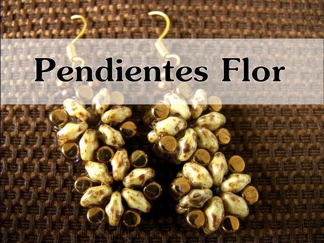 DIY Abalorios - Pendientes Flor (rulla y Superduo )