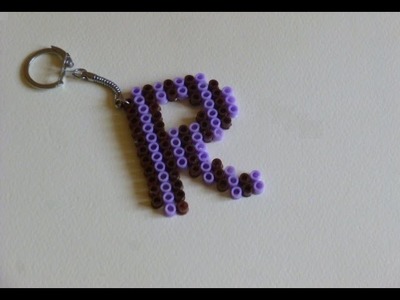 DIY  Como hacer un llavero de hama beads LETRA "R"