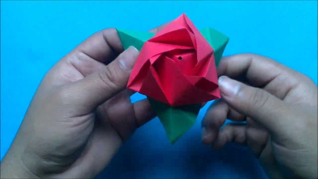 Origami Cubo magico o Cubo rosa