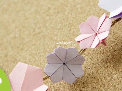 Origami: Flor de Cerezo. Cherry Blossom