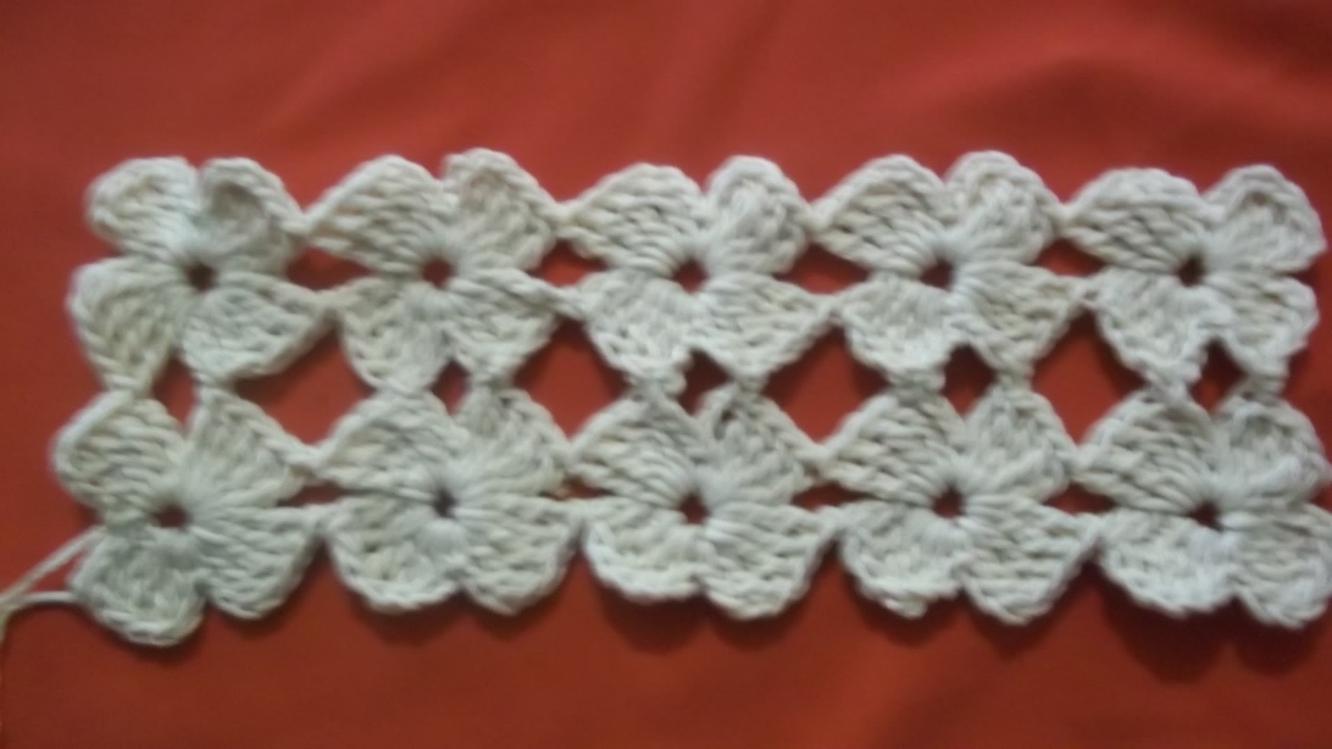 Puntada Florecitas crochet, paso a paso