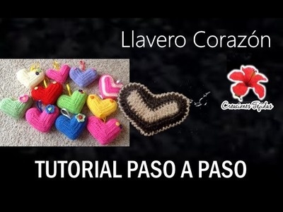 #T25 Llavero Corazón a Crochet - Tutorial Paso a Paso