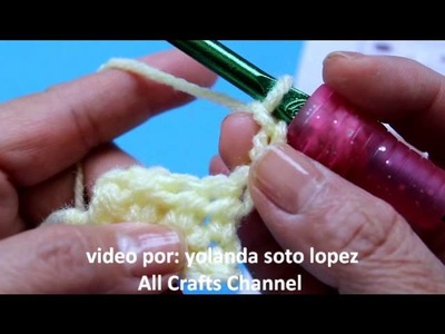 Aprenda a tejer Crochet (ganchillo)  Punto vareta, medio punto alto