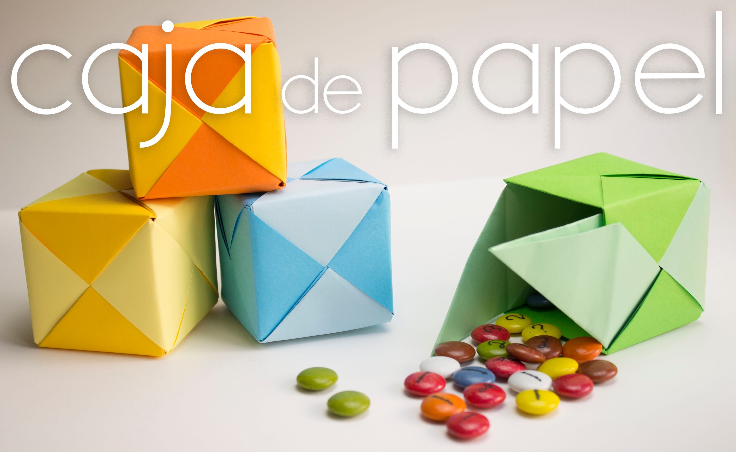 Caja de papel origami paso a paso tipo puzzle (FÁCIL)