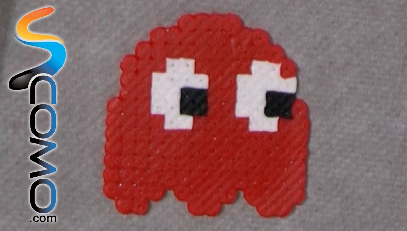 Cómo hacer el fantasma rojo del Pacman con hama beads