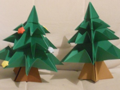 CÓMO HACER UN ÁRBOL DE NAVIDAD DE CARTULINA con origami (ESPECIAL NAVIDAD)