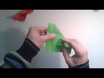 Como hacer un cubo de papel que se transforma en rosa   [Origami - Papiroflexia]