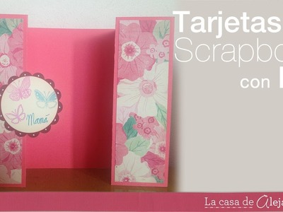 Cómo hacer una tarjeta para regalo con scrapbook - How to make a scrapbook gift card