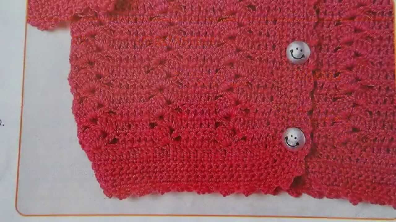 Como tejer sweater para niña a crochet