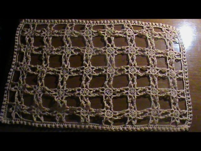 Cómo #tejer un centro de mesa a #crochet o #gancho. 2a. Parte de 3.
