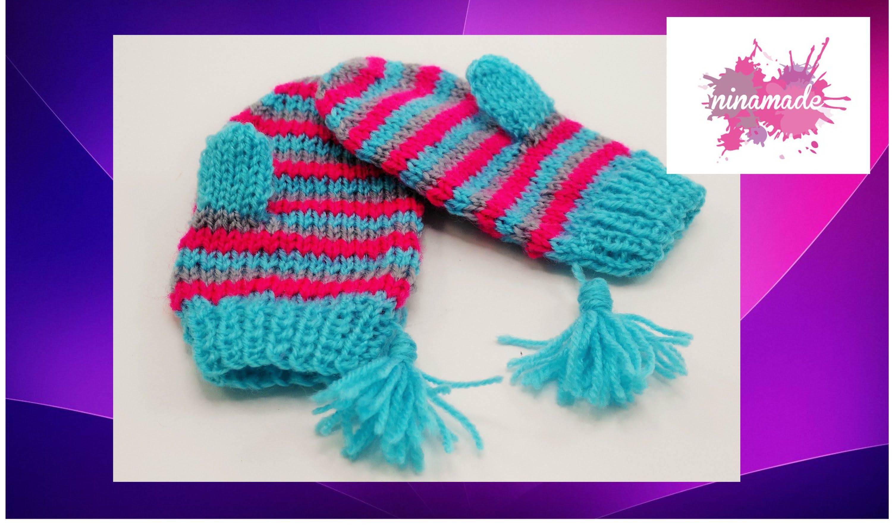 DIY. Como tejer manoplas.How to knit mittens.