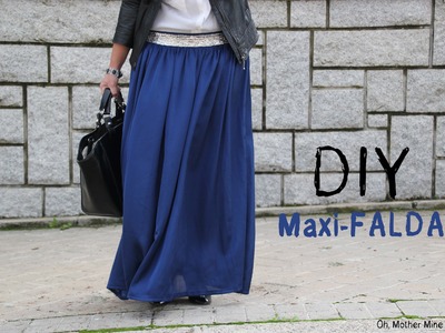 DIY Costura cómo hacer una falda larga (maxi-falda)